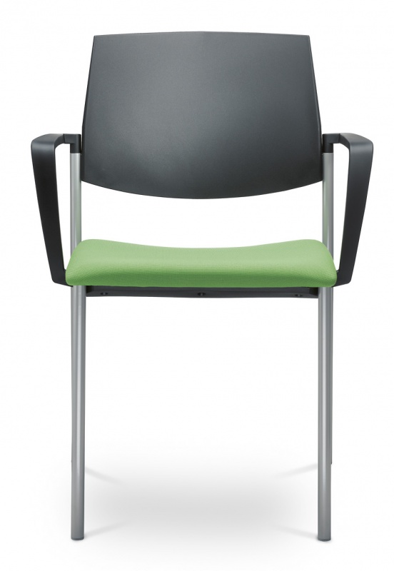 Konferenční židle SEANCE ART 190-N2 BR-N1, kostra šedá gallery main image
