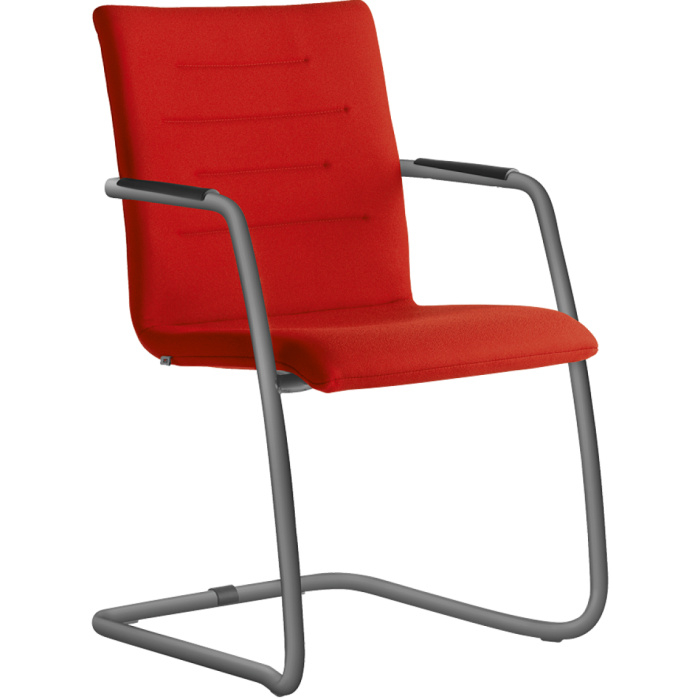 konferenční židle OSLO 225-Z-N2, kostra šedá