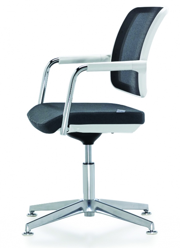 konferenční židle FLEXI FX 1162, bílé provedení  gallery main image