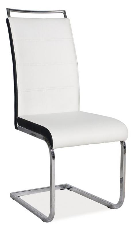 Jídelní židle H441 Ekokůže černá / bílá gallery main image