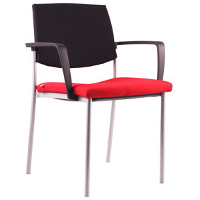 Konferenční židle SEANCE ART 193-N4 BR-N1, kostra chrom