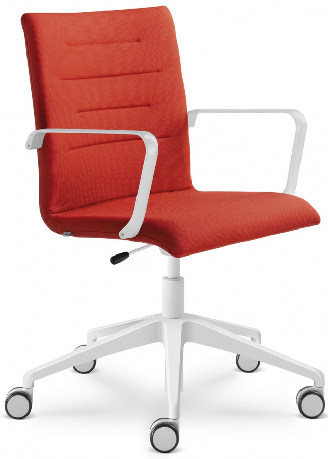 Kancelářská židle OSLO 227-F80-N0, kříž a područky bílé gallery main image