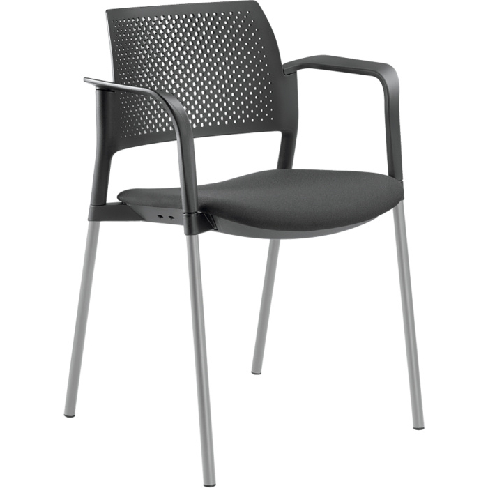 konferenční židle DREAM+ 100BL-N2,BR, kostra šedá