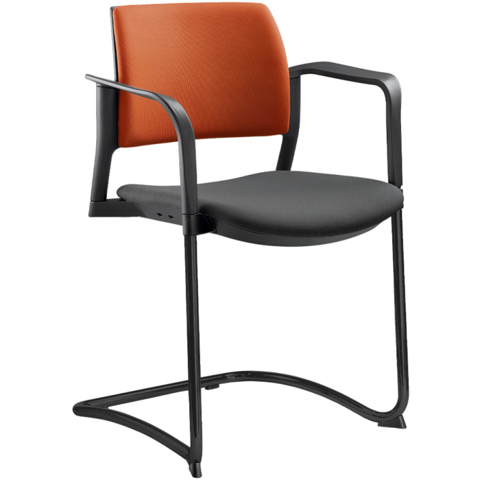 konferenční židle DREAM+ 104BL-Z-N1,BR, kostra černá