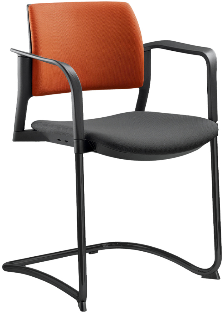 konferenční židle DREAM+ 104BL-Z-N1,BR, kostra černá gallery main image