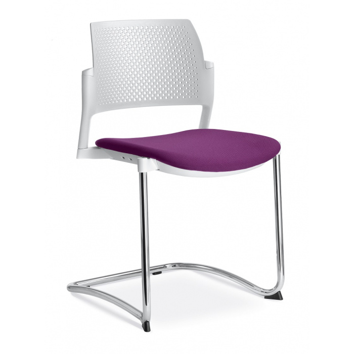 konferenční židle DREAM+ 101WH-Z-N4, kostra chrom