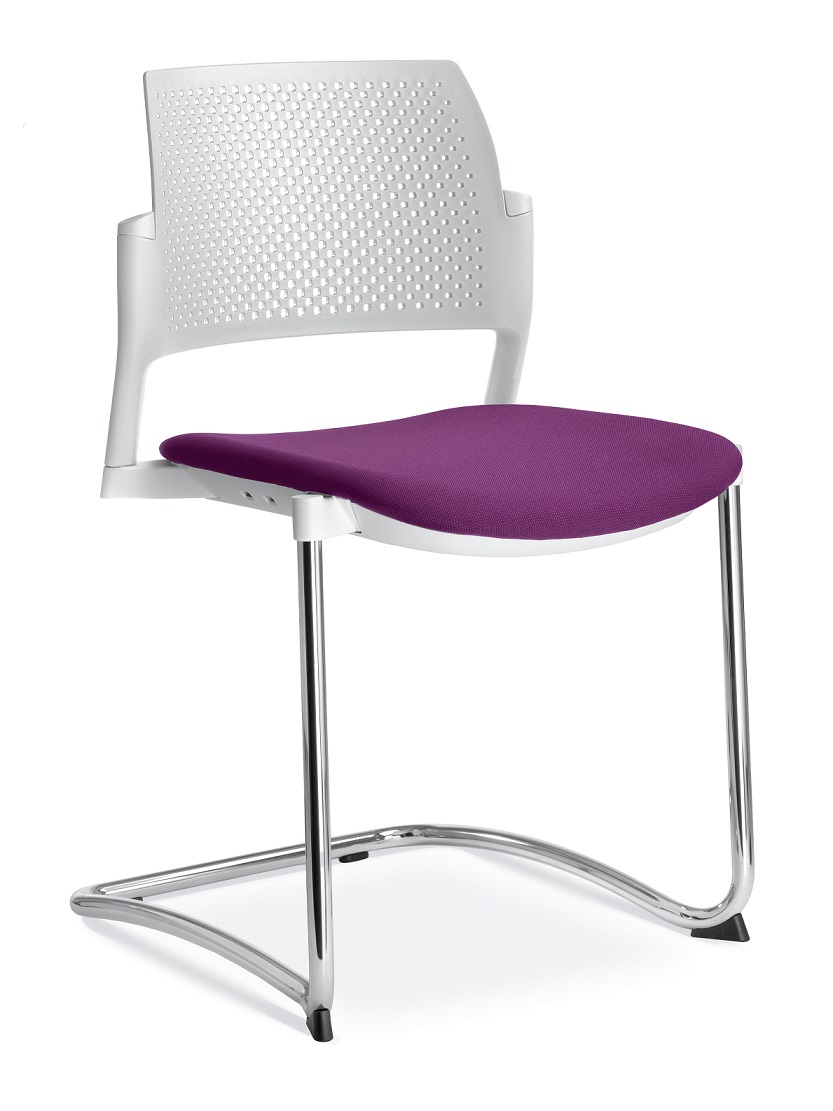 konferenční židle DREAM+ 101WH-Z-N4, kostra chrom gallery main image
