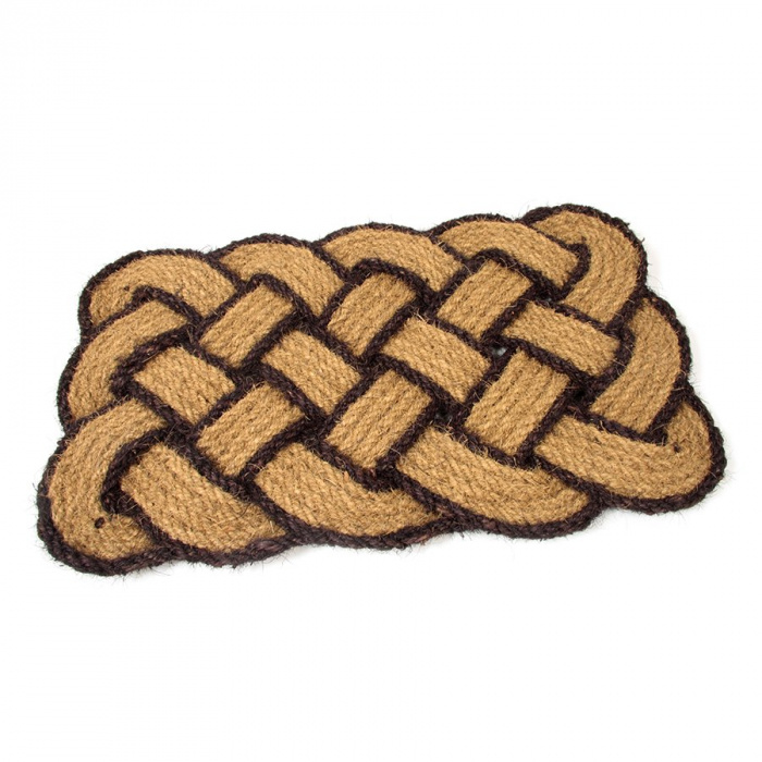 Kokosová čistící venkovní vstupní rohož Jumbo Rectangle Brown 75x45 cm