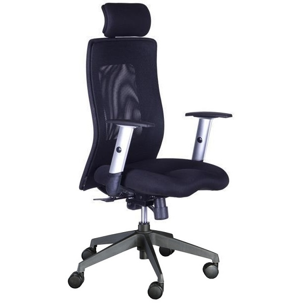 kancelářská židle LEXA XL+3D podhlavník,černá