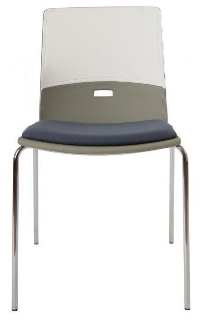 konferenční židle DUETTO nohy ,čalouněný sedák  gallery main image