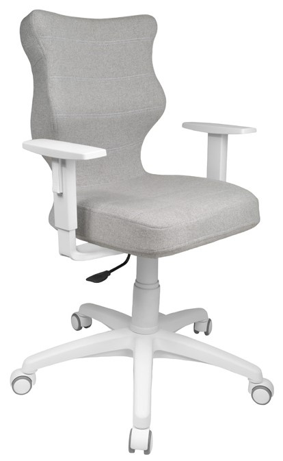 kancelářská židle DUO WHITE šedá gallery main image