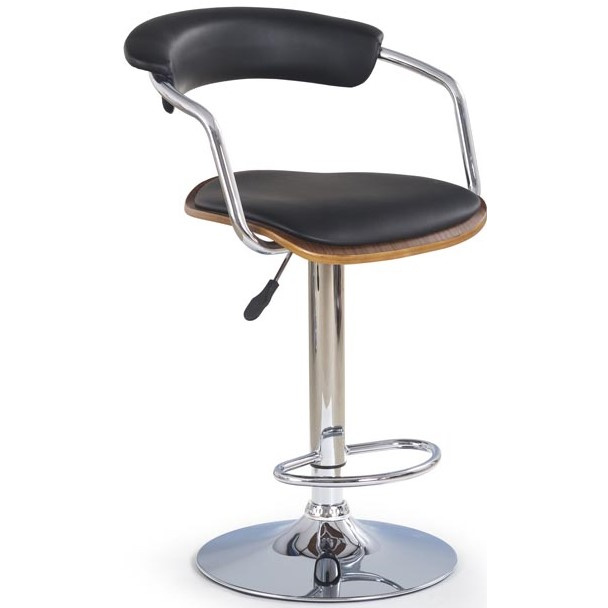 barová židle H19 ořech/černá