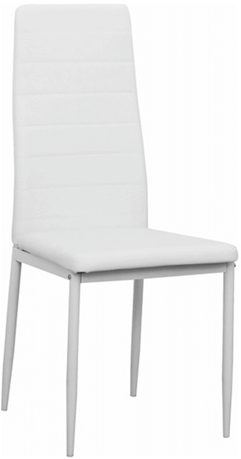 jídelní židle COLETA NOVA bílá eko kůže/bílá podnož gallery main image