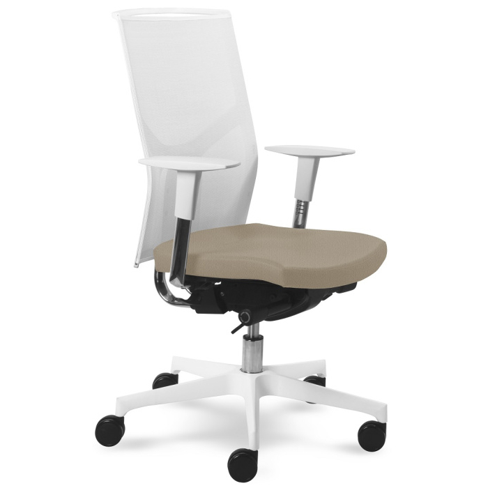 kancelářská židle Prime 2302 W, bílé provedení