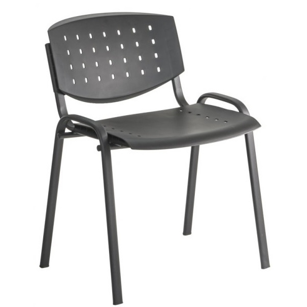konferenční plastová židle LAYER, BLACK 27