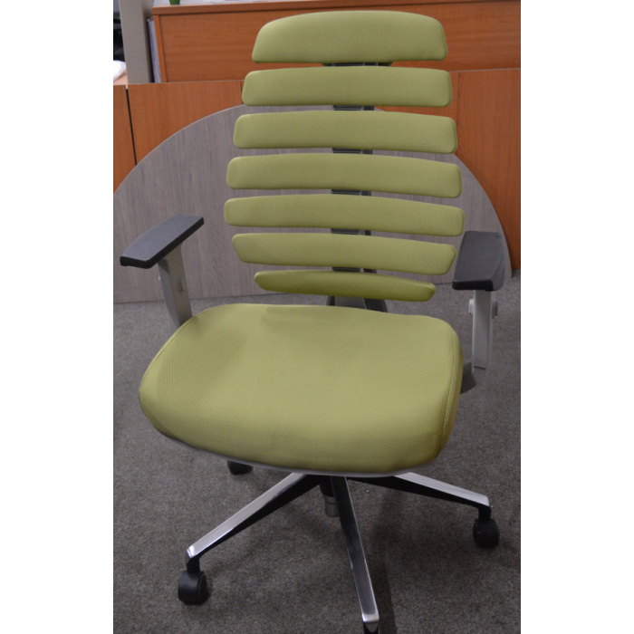 kancelářská židle FISH BONES šedý plast, oliva 26-32, č. AOJ278