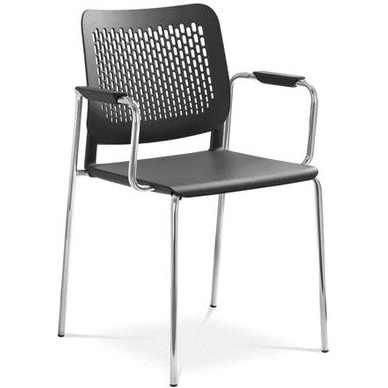 Konferenční židle 170-N4/B s područkami