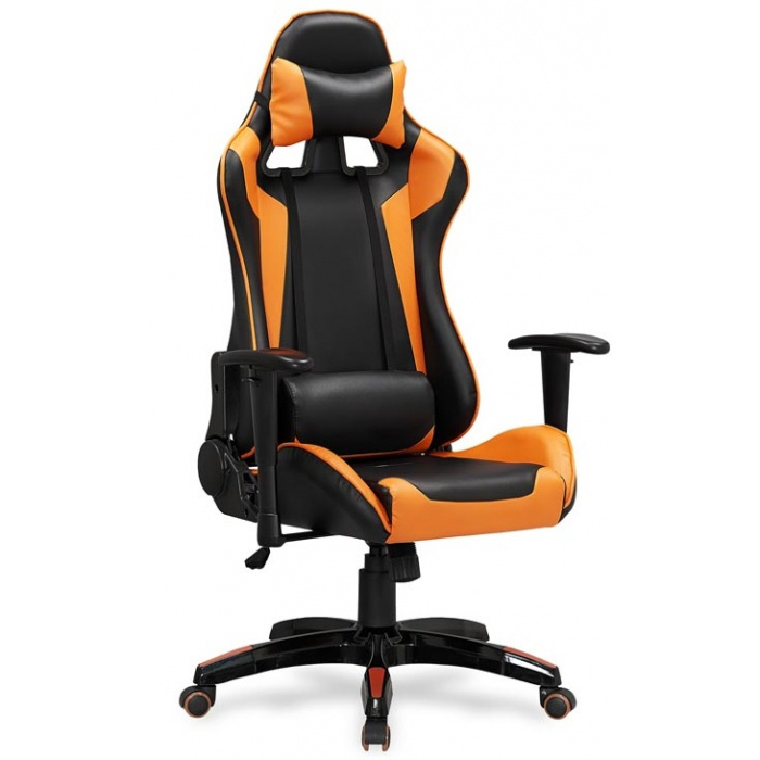 herní židle DEFENDER černo-oranžová