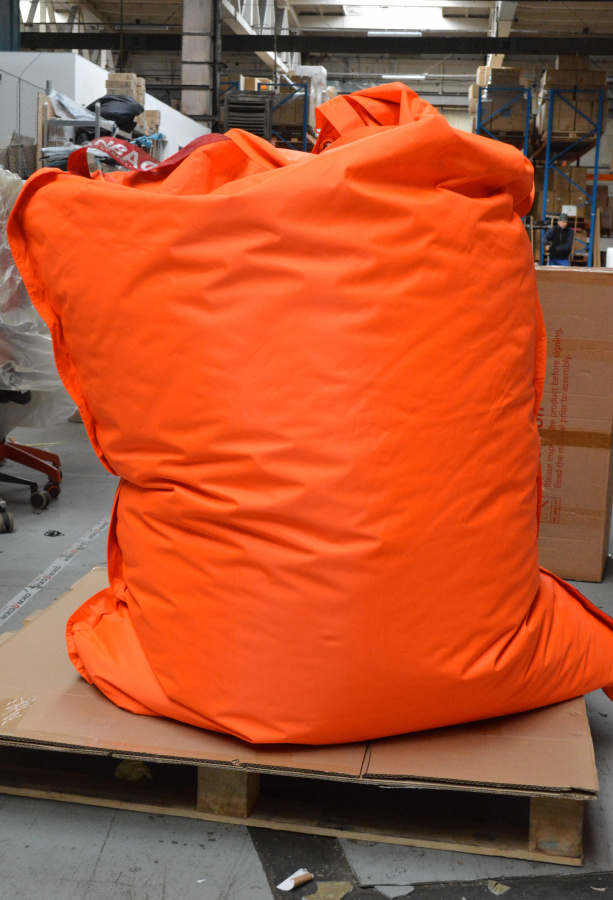 Sedací vak BeanBag comfort s popruhy oranžový 189x140 cm, č. AOJ373 gallery main image