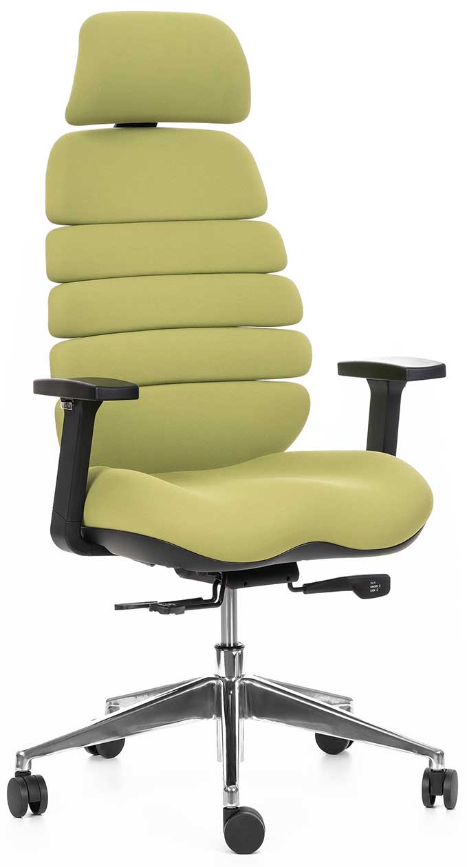 kancelářská židle SPINE zelená s PDH gallery main image