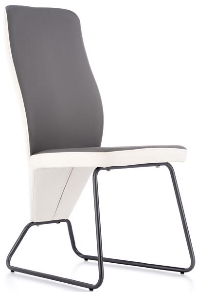 Jídelní židle K300 šedo-bílá gallery main image