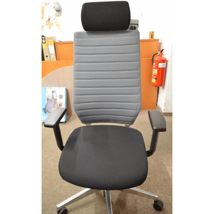 kancelářská židle LaFresca šedočerná, č. AOJ507