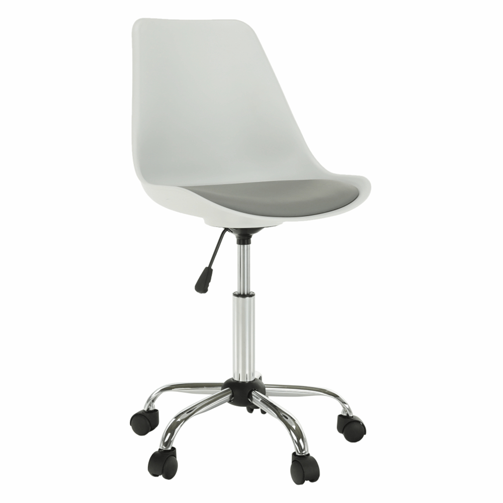 Kancelářská židle, bílá / šedá, DARISA gallery main image
