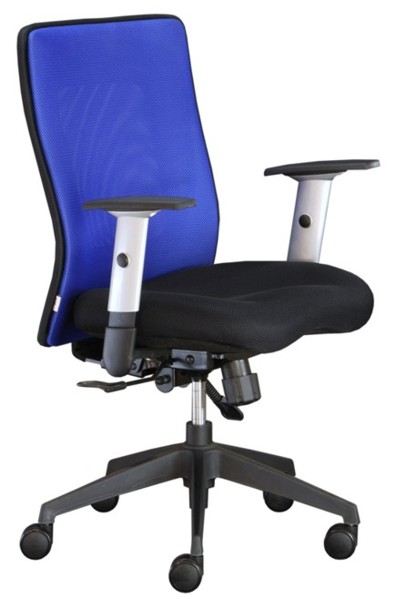 kancelářská židle LEXA bez podhlavníku, modrá č.AOJ566S gallery main image