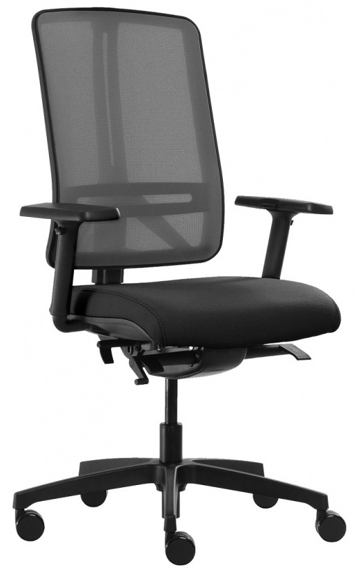 kancelářská židle FLEXI FX 1104 černá SKLADOVÁ gallery main image