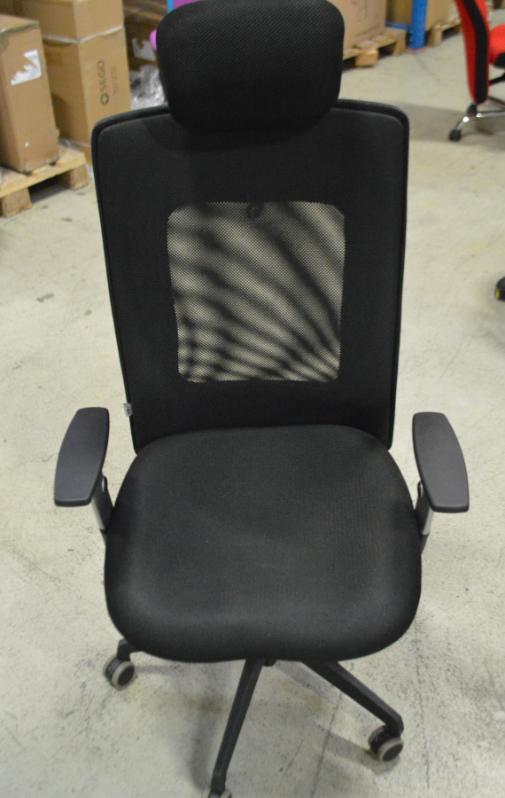 kancelářská židle LEXA XL+3D podhlavník, černá č.AOJ611 gallery main image