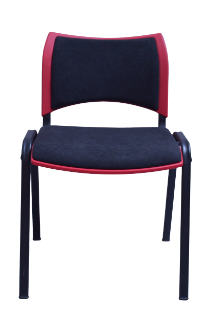 konferenční židle SMART čalouněná černá č.AOJ810 gallery main image