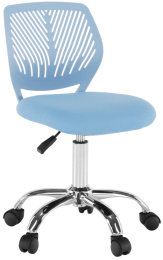 Studentská otočná židle, modrá/chrom, SELVA