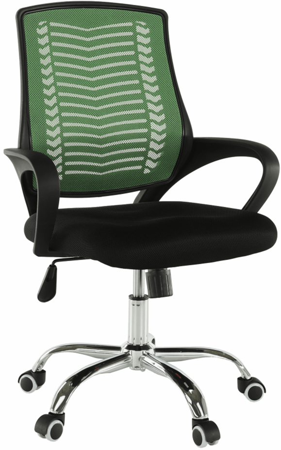 Kancelářská židle, zelená/černá/chrom, IMELA TYP 2 gallery main image