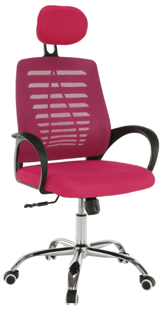 Kancelářská židle, růžová, ELMAS gallery main image