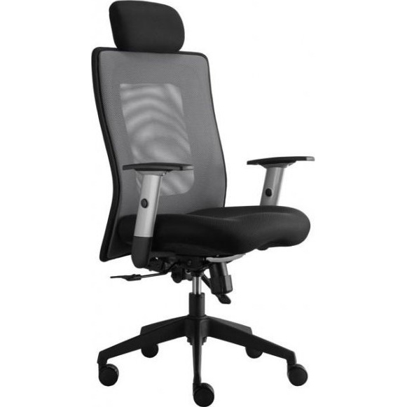 kancelářská židle LEXA s podhlavníkem, antracit č.AOJ999S