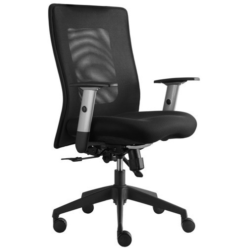 kancelářská židle LEXA bez podhlavníku, černá, č. AOJ1046