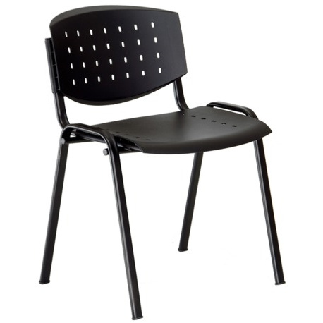 konferenční plastová židle LAYER černá