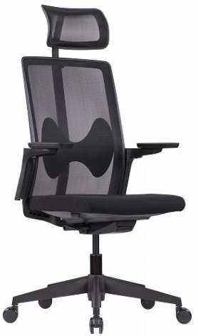 Kancelářská židle ERGOFIT, černá gallery main image