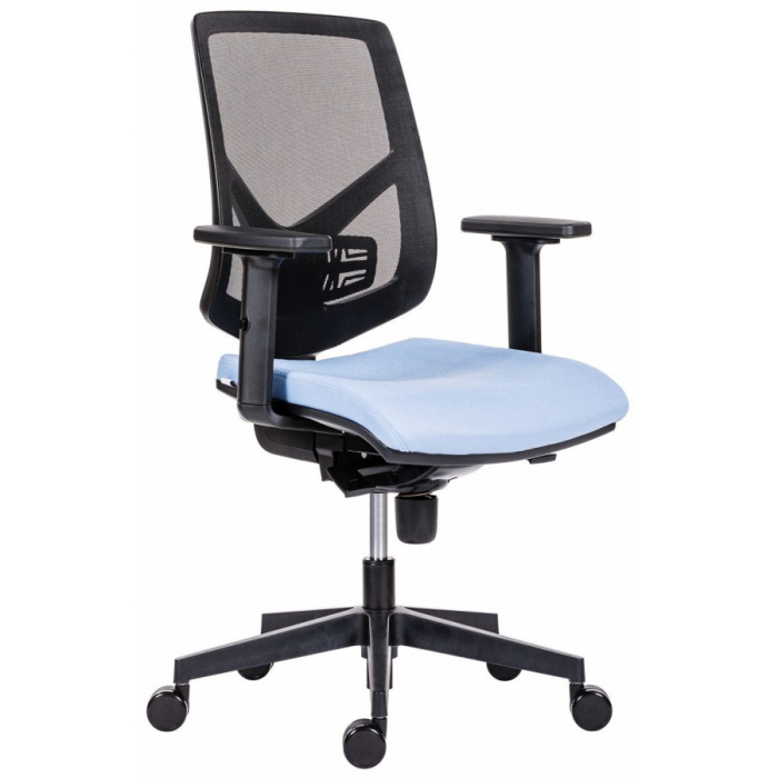Kancelářská židle 1750 SYN SKILL, bílý opěrák, sedák slonovinová kost