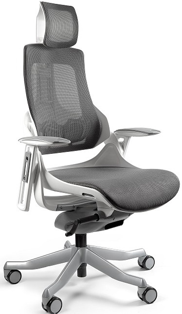 Kancelářská židle WAU bílá, síťovina Charcoal gallery main image