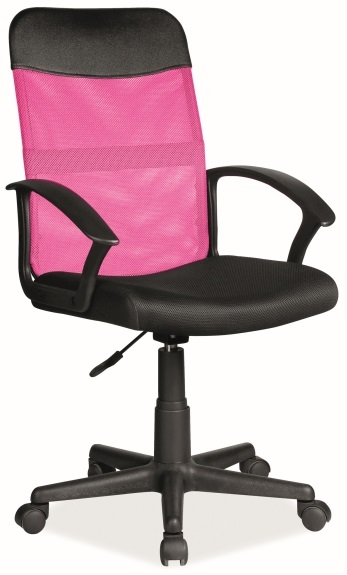 kancelářská židle Q-702 černo-růžová gallery main image