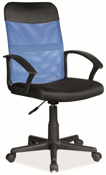kancelářská židle Q-702 černo-modrá gallery main image