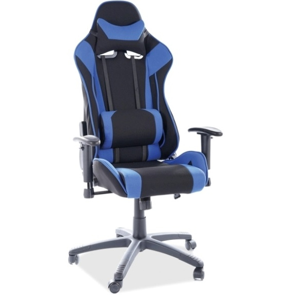 herní židle VIPER černo-modrá