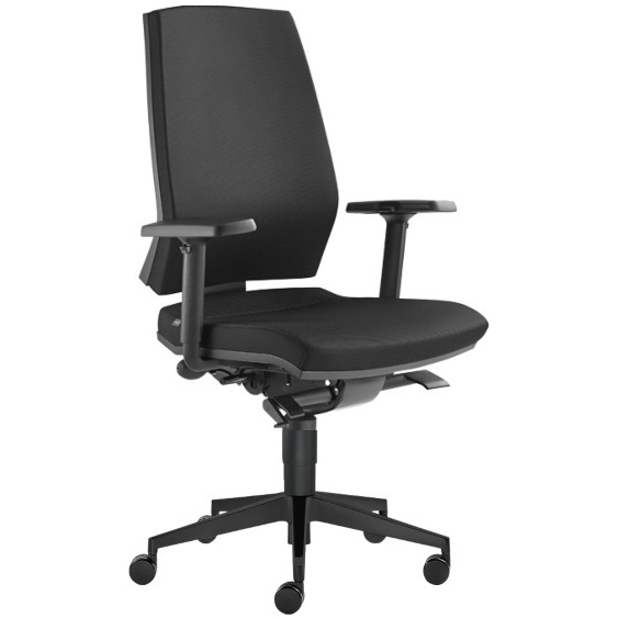 Kancelářská židle STREAM 280-SYS, posuv sedáku, černá skladová