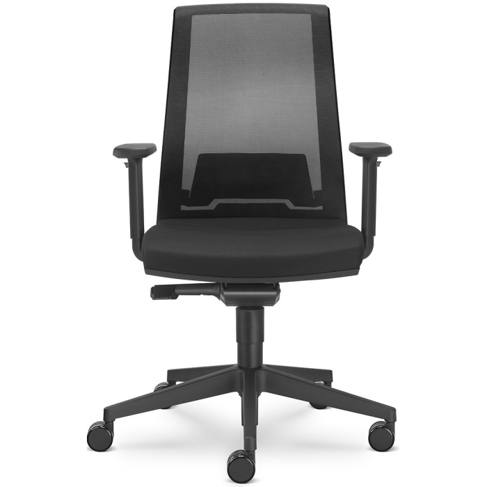 Kancelářská židle LOOK 270-AT, posuv sedáku, černá skladová