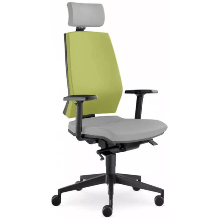 Kancelářská židle STREAM 280-SYS, s PDH šedo-zelená