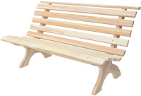 RETRO dřevěná lavice - přírodní