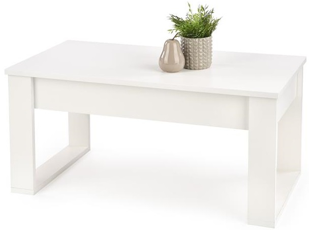 Dřevěný konferenční stolek NEA bílý gallery main image