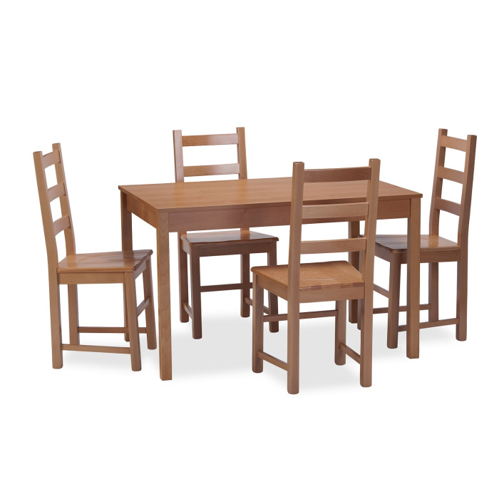 Jídelní set stůl GASTRO / židle RUSTICA olše