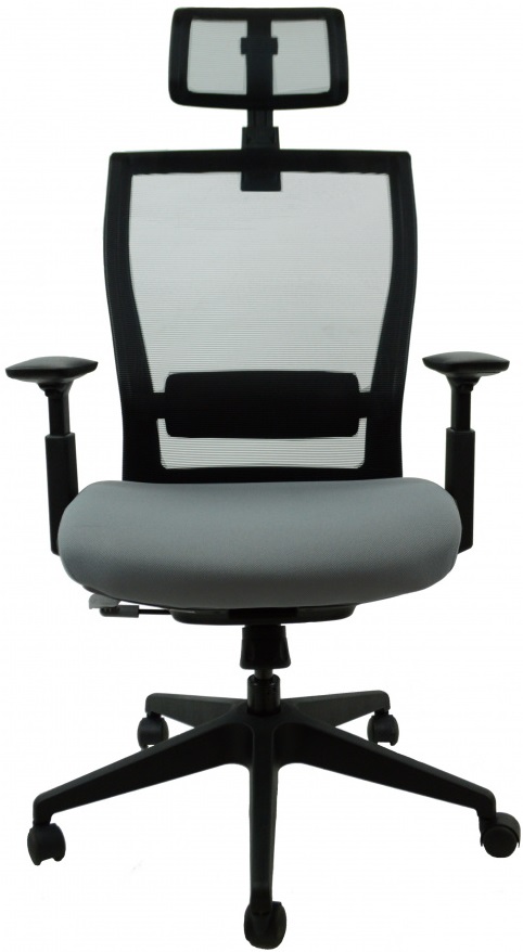 Kancelářská židle M5 černý plast, černo-šedá, vzorkový kus PRAHA gallery main image